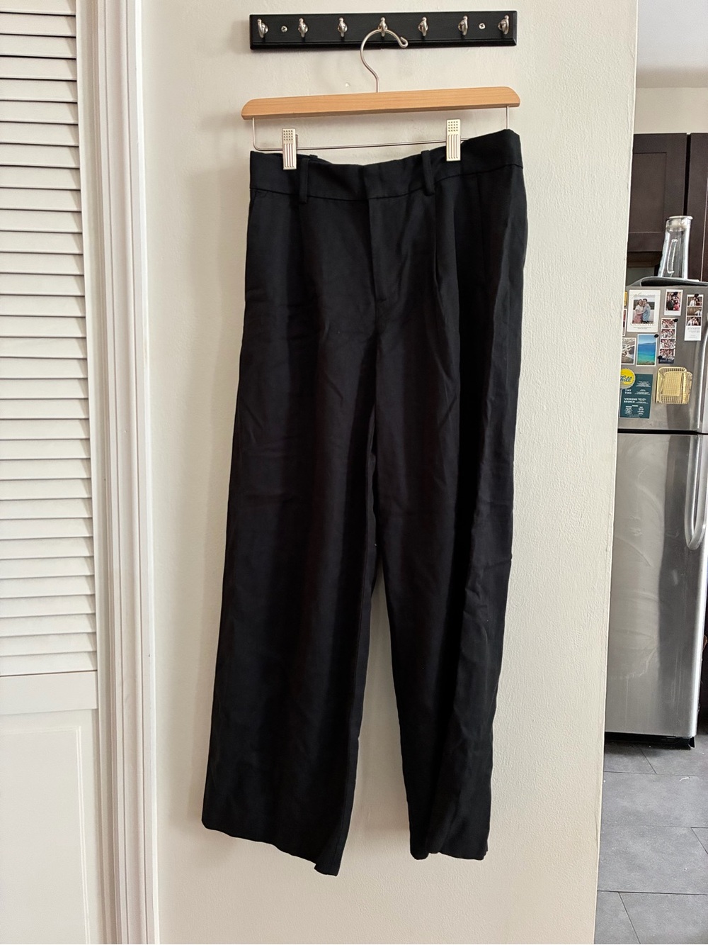 Madewell Black Slouchy Straight Pants